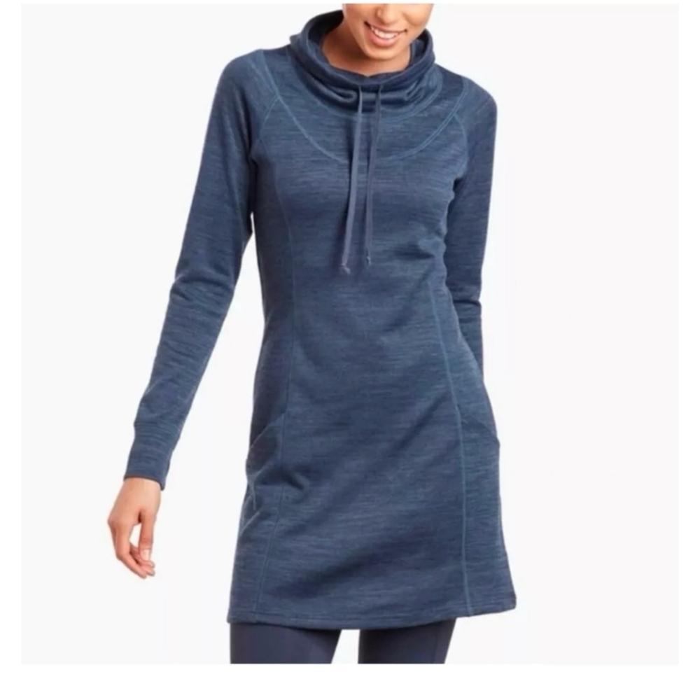 Women's Kuhl LÉA™ DRESS Size S Blue Long Sleeve Lea dress
